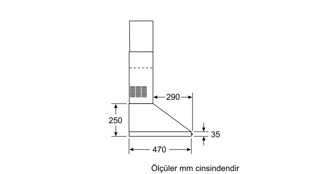 Serie | 2 Duvar Tipi Davlumbaz 60 cm Paslanmaz çelik DWP64CC50T (İZMİR VE MANİSA TESLİMAT)