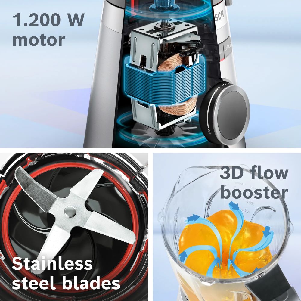 Blender VitaPower Serie | 4 1200 W Paslanmaz Çelik MMB6386M (SADECE İZMİR İÇİ TESLİMAT)