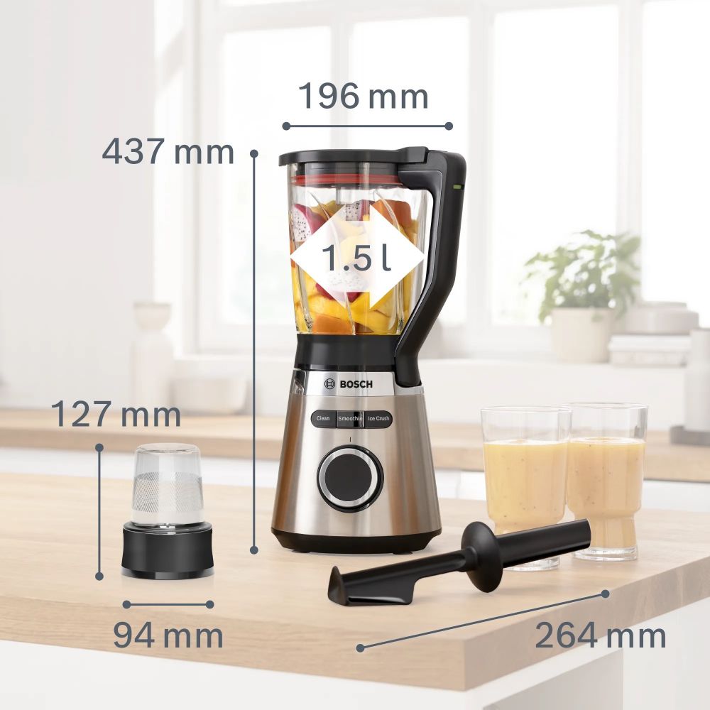 Blender VitaPower Serie | 4 1200 W Paslanmaz Çelik MMB6386M (SADECE İZMİR İÇİ TESLİMAT)