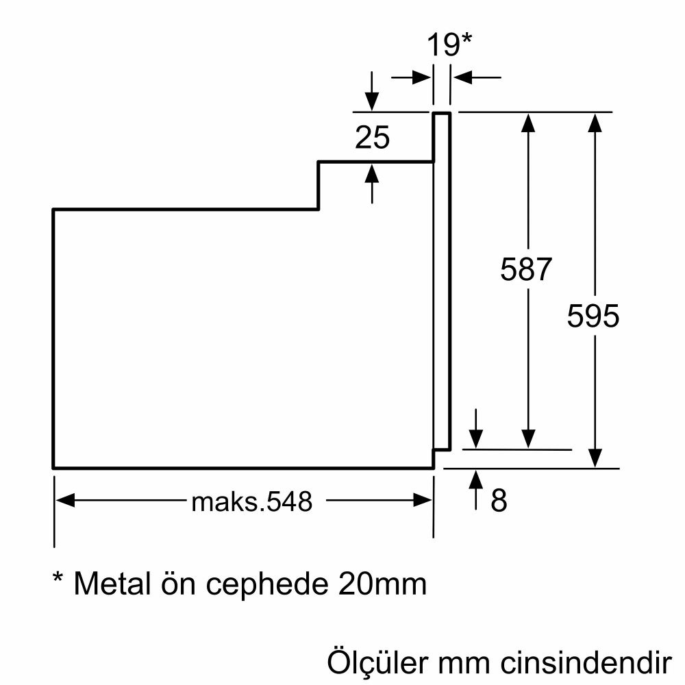 Bosch HIF534EW3T Beyaz Ankastre Fırın (İZMİR VE MANİSA TESLİMAT)