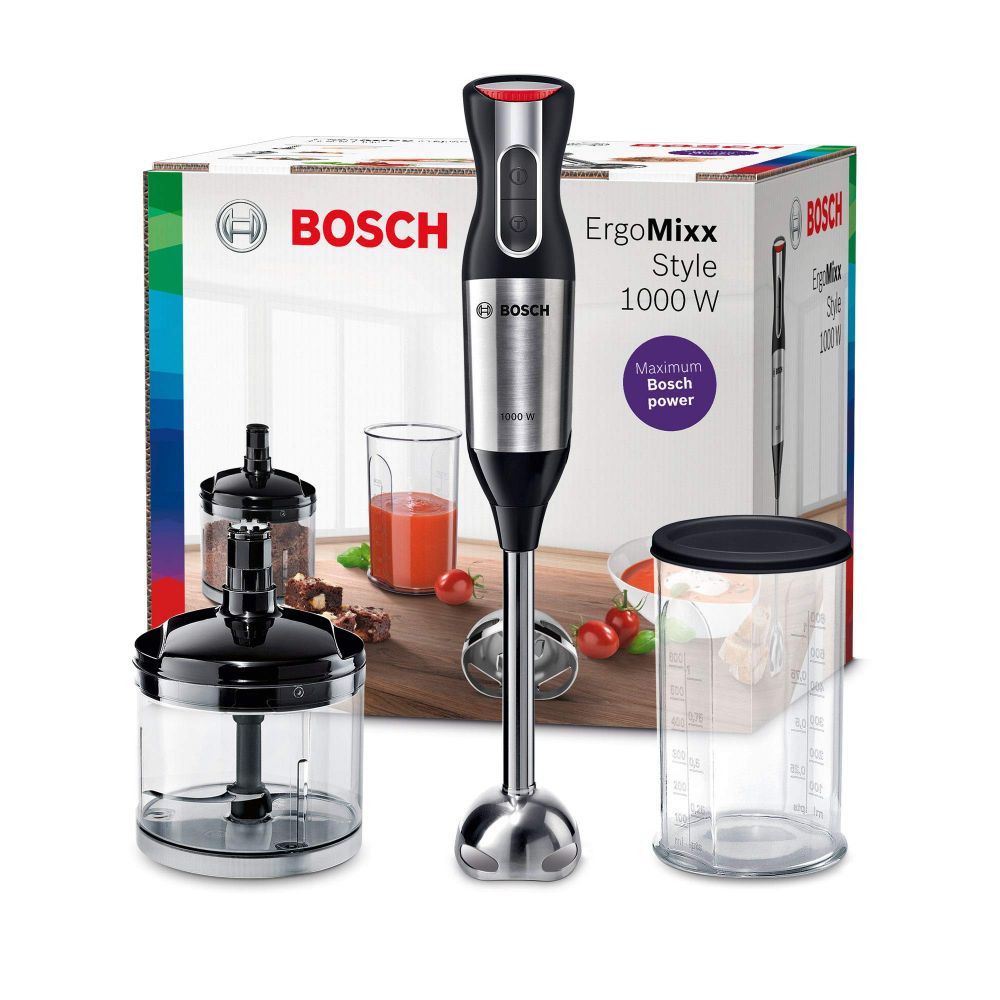 Hand blender ErgoMixx 1000 W Siyah, Antrasit MS6CB6110  (SADECE İZMİR İÇİ TESLİMAT)