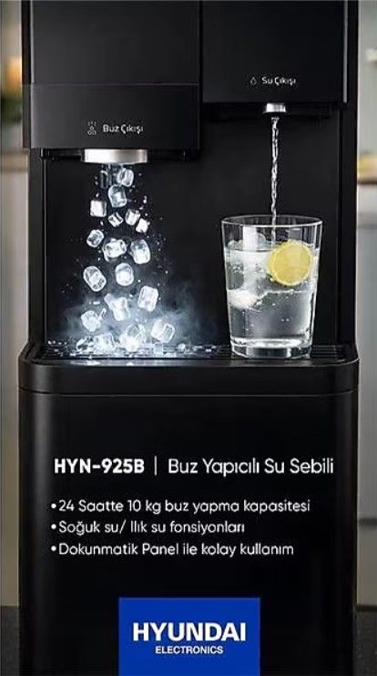 Hyundai HYN-925 Buz Makineli Su Sebili (SADECE İZMİR İÇİ TESLİMAT)