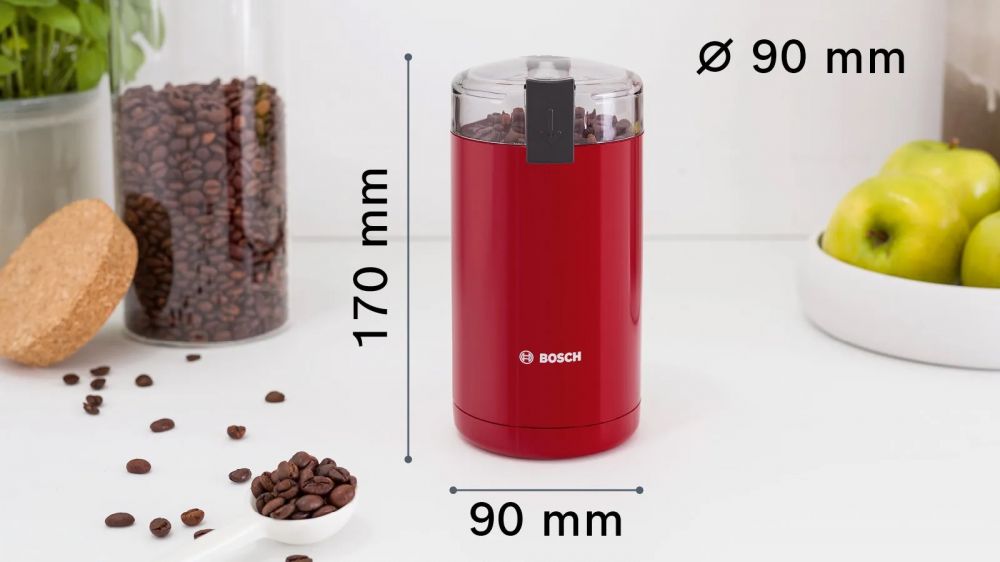 Kahve Değirmeni Kırmızı TSM6A014R (SADECE İZMİR İÇİ TESLİMAT)