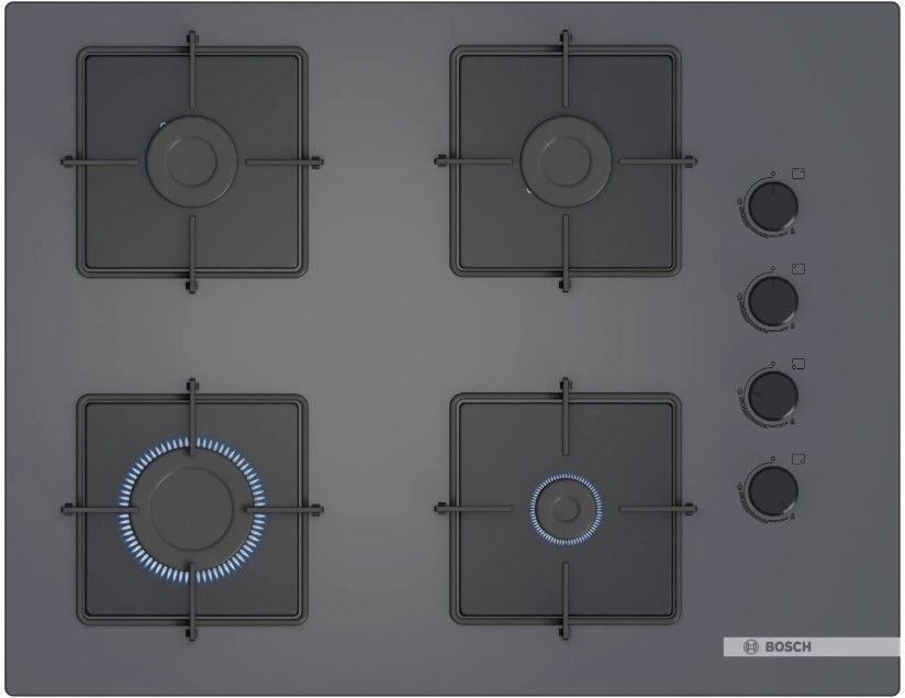 POP7C9P31O Serie 4 Gazlı Ocak 67 cm Sert cam, Antrasit gri (SADECE İZMİR İÇİ TESLİMAT)