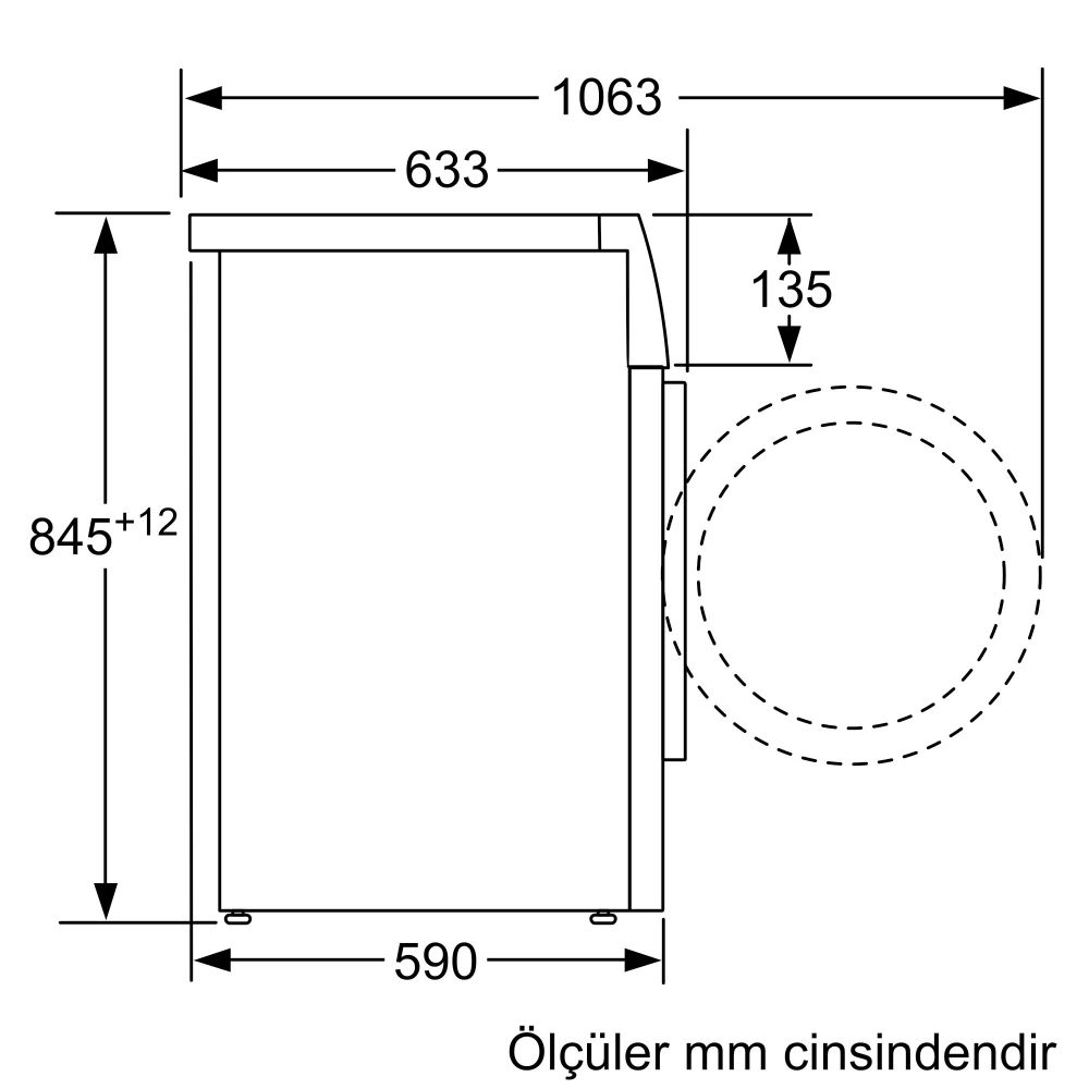 Serie 2 Çamaşır Makinesi 8 kg 1200 dev./dak. WAN24180TR (İZMİR VE MANİSA TESLİMAT)