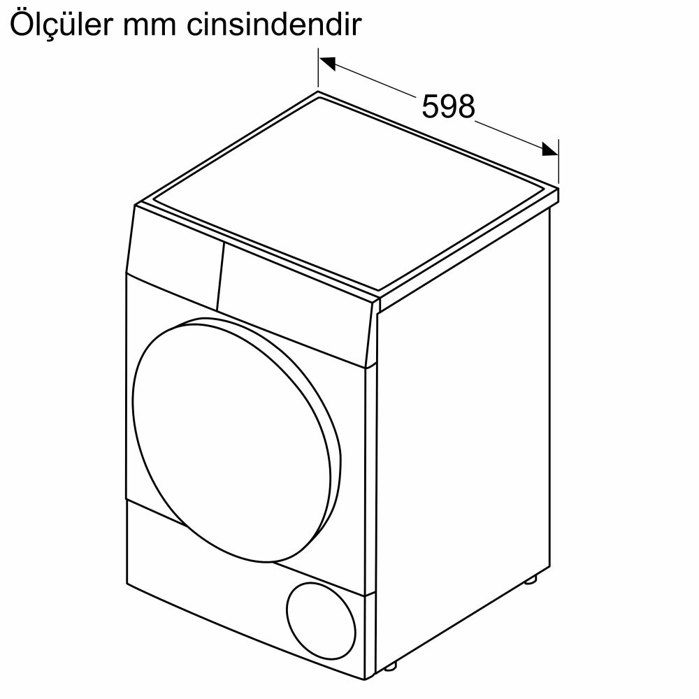 Serie 4 Isı Pompalı Kurutma Makinesi 8 kg WTH22200TR (İZMİR VE MANİSA TESLİMAT)