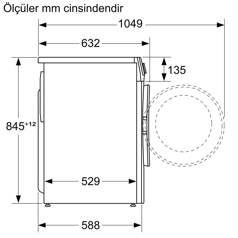 Serie 6 Çamaşır Makinesi 10 kg 1200 dev./dak. WAL24PH0TR (İZMİR VE MANİSA TESLİMAT)