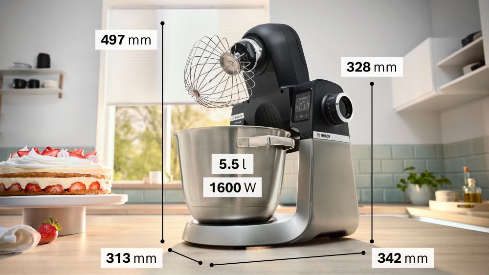 Serie 6 Kitchen machine with scale 1600 W Siyah, MUMS6ZS00 (İZMİR VE MANİSA TESLİMAT)