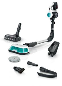 BOSCH BBS71HYGTR 2'si 1 arada Süpürme ve Silme Unlimited 7 ProHygienic Aqua Beyaz (SADECE İZMİR İÇİ TESLİMAT)