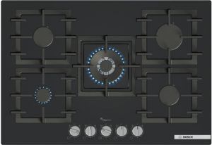 PPQ7A6I45 Serie 6 Gazlı Ocak 75 cm Sert cam, Siyah (SADECE İZMİR İÇİ TESLİMAT)